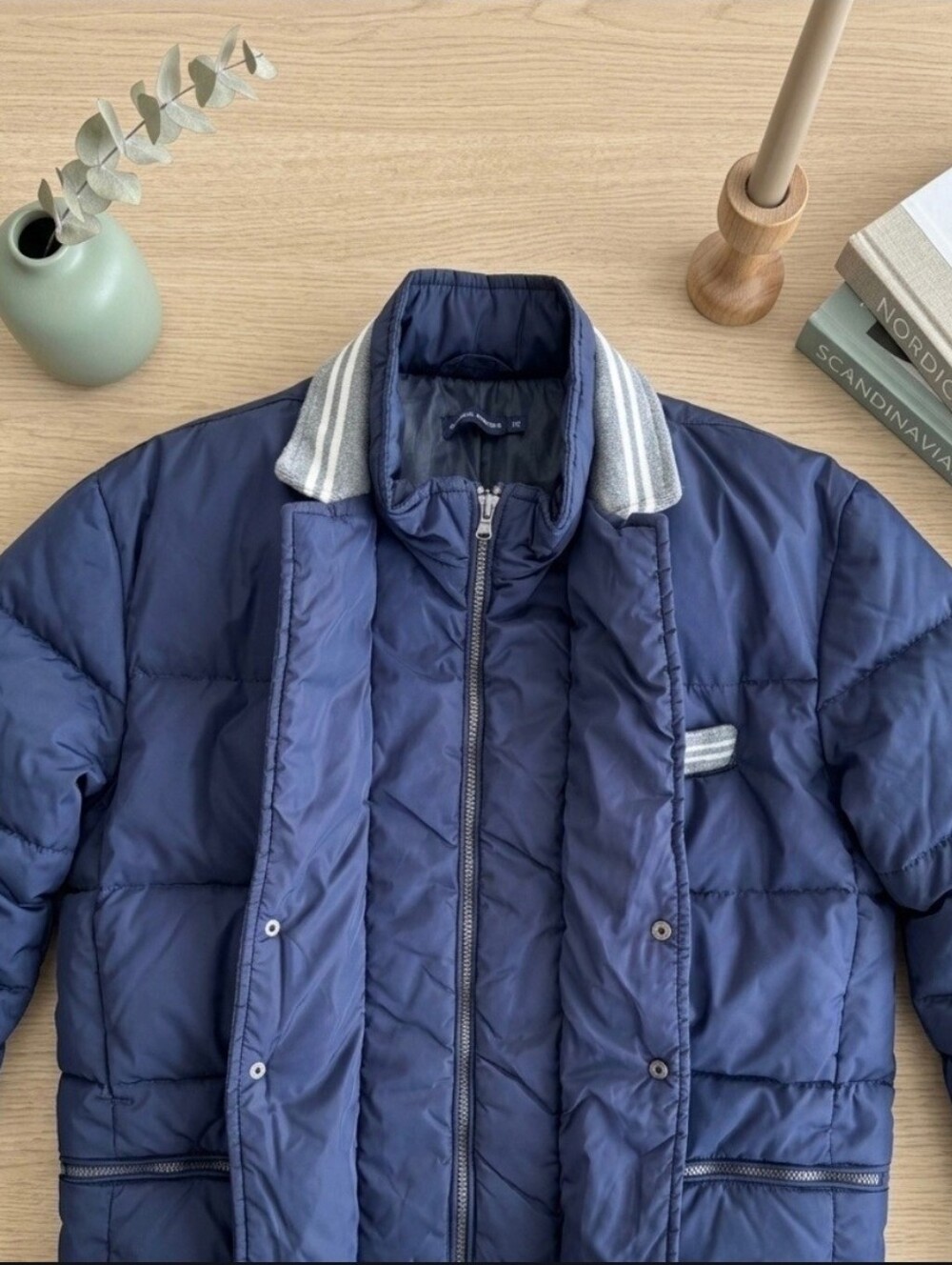 Original Marines | Vintage Blue Puffer Jacket - Warm Quilted Winter Coat SZ 16